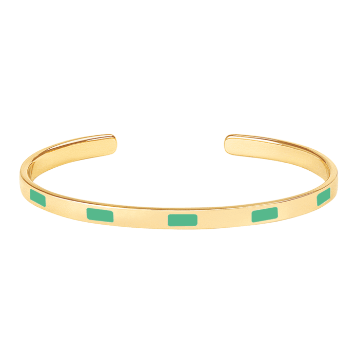Bracelet Tempo Vert Opal - Bangle Up - Natoho